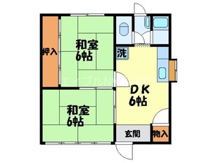 道ノ尾駅 徒歩32分 1階の物件間取画像